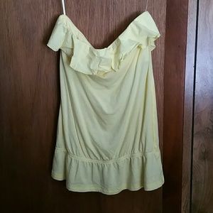 🌊AE RUFFLED STRAPLESS TOP